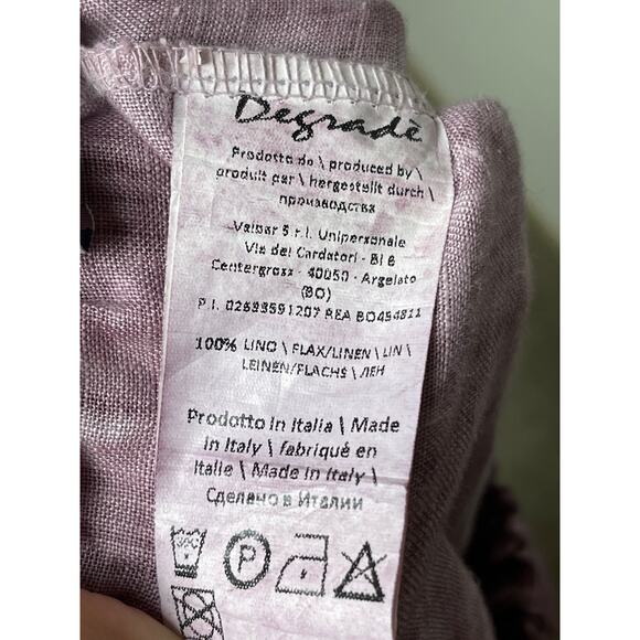 Degrade Women's 100% Linen Coastal Gauze Sheer Whimsical Lagenlook Fairy Set M/L - Picture 11 of 16